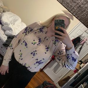 Moving sale!! Silk Rebecca Taylor floral blouse